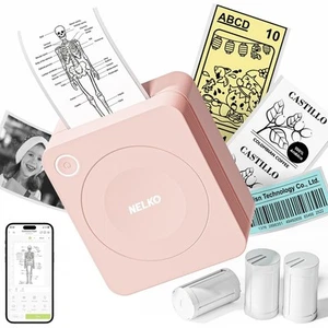 Nelko Sticker Printer, PM230 Mini Printer Bluetooth Portable Sticker Maker with - Picture 1 of 5