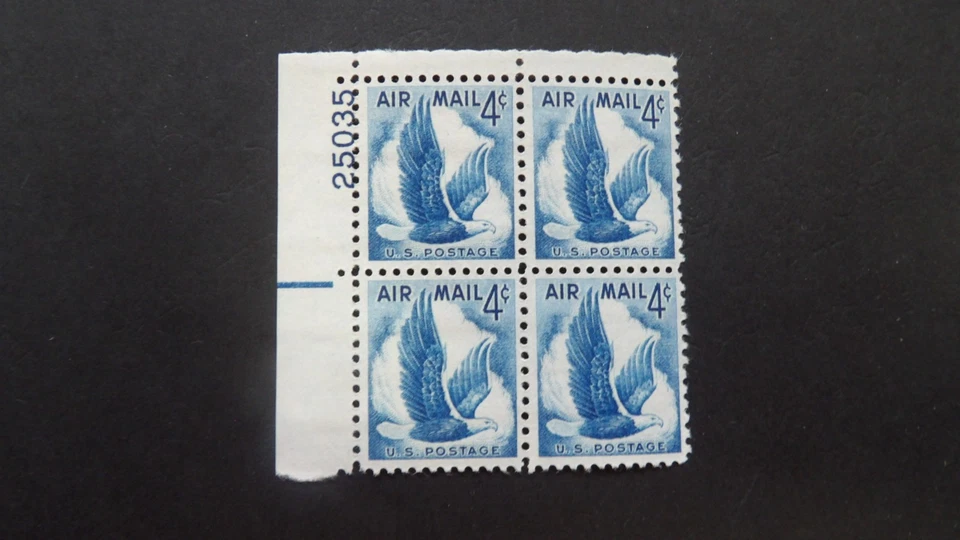#C48 4c Eagle Plate Block #25035 UL MNH OG VF - Image 1 of 1