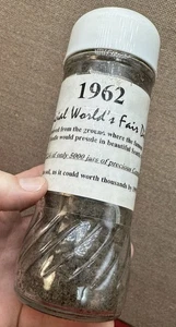 1962 Official Seattle World’s Fair Dirt Space Needle Ground #1244 Of 5000 - Picture 1 of 15