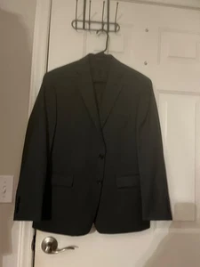 Ralph Lauren Etiqueta Verde Gris Oscuro Lana Sólida Abrigo Deportivo Traje Chaqueta Talla 40S Nuevo sin Etiquetas - Imagen 1 de 3