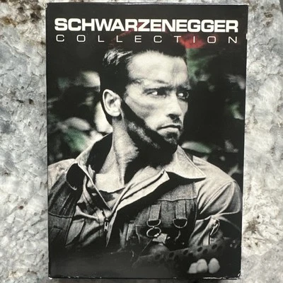 Schwarzenegger Collection DVD Movie Box Set True Lies Predator Commando Rated R - Image 1 of 3