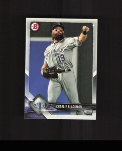 2018 Bowman #53 Charlie Blackmon Baseball Card Colorado Rockies - Picture 1 of 2