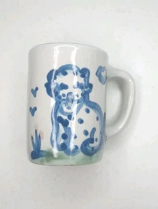 MA Hadley Becher mit einem schönen handbemalten Dalmatiner Hund Steinzeug Kaffeetasse - Bild 1 von 9