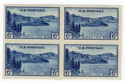 Scott #761 Crater Lake Block of 4 Stamps - MNH - Image 1 of 2