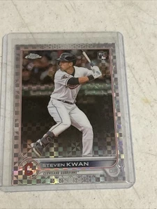 2022 Topps Chrome Update Steven Kwan #USC85 Rookie Xfractor 84/99 Guardians - Imagen 1 de 2