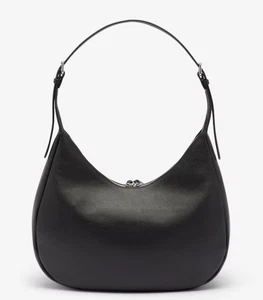 Lacoste Leather Hobo Bag Black NWT - Picture 1 of 11