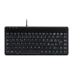 PERIBOARD-409H Mini clavier avec 2 ports USB 2.0 noir brillant disposition it... - Photo 1/7