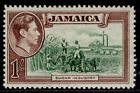 JAMAICA GVI SG130, 1s zielony i fioletowo-brązowy, LH w idealnym stanie. Kot £16.