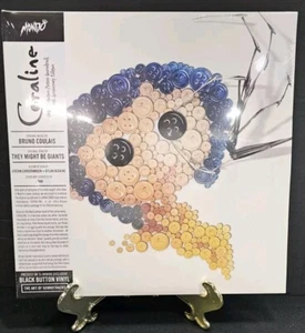 Bruno Coulais - Coraline Original Soundtrack 15th Anniversary BLUE Button 2LP - Picture 1 of 2