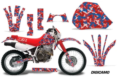 Dirt Bike Graphic Decals Stickers For Honda XR600R 1991-2000 DIGICAMO USA U R W — 第 1/2 张图片