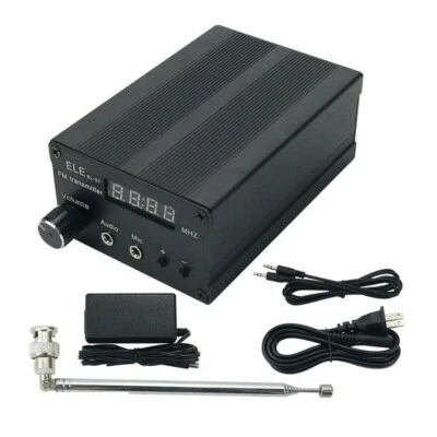5W Stereo FM Wireless Radio Transmitter Power Adjustable w/ Telescopic Antenna - Image 1 of 4