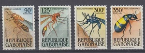 TIMBRE STAMP 4 GABON Y&T#545-48 INSECTE GUEPE NEUF**/MNH-MINT 1983 ~E34  - Picture 1 of 1