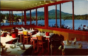 anni 50 INTERNO, RISTORANTE JAMES HADJIS LE BOURGET. CARTOLINA PLACID LAGO. DD10 - Foto 1 di 2