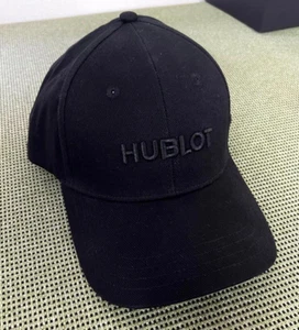 HUBLOT Novelty Black Logo embroidery Cotton Baseball cap Free size Super Rare - Foto 1 di 6