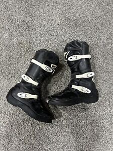 Pre-Owned Alpinestars Youth Tech Off-road Boots Black Size US 6