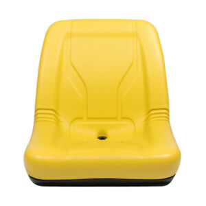 Yellow High Back Plastic Seat Fits For John Deere Models 325 335 345 415 425