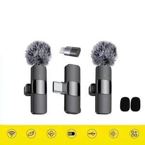 Micrófono inalámbrico Lavalier grabación de audio y video mini micrófono para Android/iphone - Imagen 1 de 12
