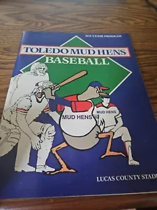 Vintage 1985 Toledo Mud Hens Souvenir Program Lucas County Stadium MILB 6/30/85 - Picture 1 of 12