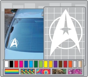 STAR FLEET Logo Icon cut vinyl decal #1 Star Trek Federation Car Window Sticker - Bild 1 von 1
