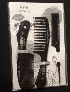 3 Pieces Flat Comb Smooth and Bred Healthy Hair Combs - Picture 1 of 2