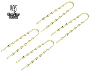 4 OG Lowrider 26" Replacement Flat Twisted Bicycle Gold Fender Braces - Picture 1 of 1