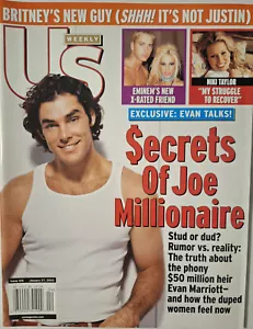 US Weekly Magazine (Jan 27, 2003) Joe Millionaire/Niki Taylor/Britney Spears - Picture 1 of 4