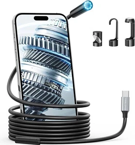 Endoscope Camera Teslong USB-C Borescope Inspection Camera for iPhone 15/Android - Picture 1 of 9