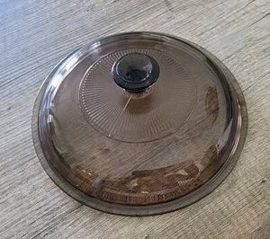 Tapa de repuesto de vidrio ámbar Pyrex Corning Visions para sartén de 1,5 L 13 V-1,5-C - Imagen 1 de 7