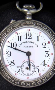 Louis Roskopf S.A. Patent Engraved Men's Pocket Watch (Vintage) -- Running - Picture 1 of 4