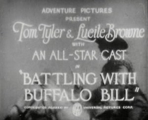 BATTLING WITH BUFFALO BILL (1931) Classic Cliffhanger Serie auf 2 Discs