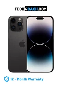 Apple iPhone 14 Pro Max Space Black (128GB) Odblokowana gwarancja - Doskonały - Zdjęcie 1 z 10