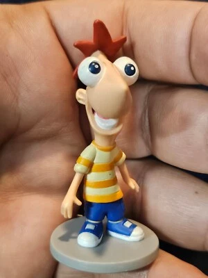 Disney Store 2010 Phineas & Ferb PVC 2¼" Phineas Flynn Toy Figure RARE EUC C349G - Image 1 of 4