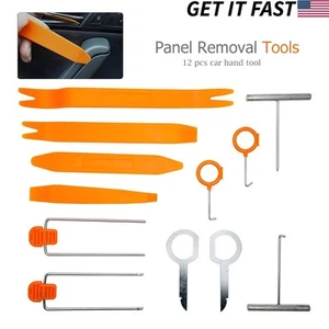 Kit de herramientas de palanca de extracción de instalación de radio estéreo para tablero panel de moldura de plástico para automóvil de 12 piezas - Imagen 1 de 9