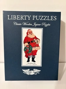 LIBERTY WOODEN PUZZLE JOLLY OLD ST. NICK 280 PCS. COMPLETE - Picture 1 of 5