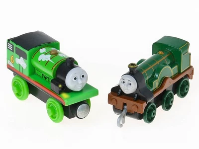 Thomas & Friends Ferrocarril de Madera ROLL N' WHISTLE - PERCY Luces y Sonidos + Emily Foto 1 de 4