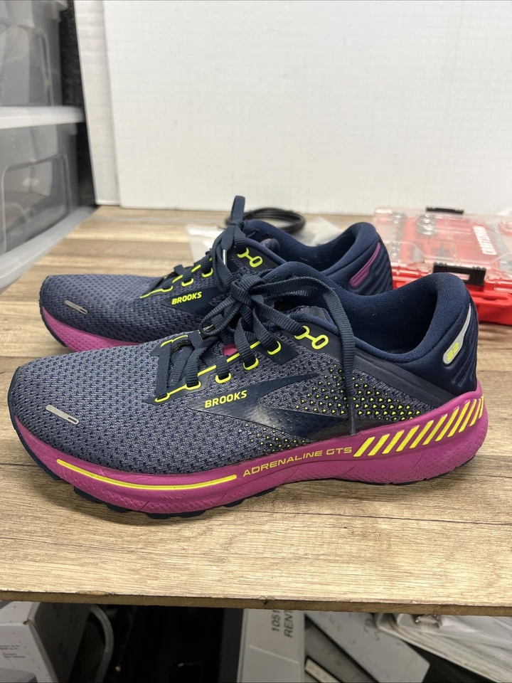 Brooks Adrenaline GTS 22 Tenis Zapatos Para Mujer 9 B Azul Púrpura Correr Caminar Foto 1 de 4