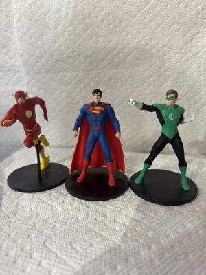 NIP DC Comics Justice League 3 Figurine Set Superman, The Flash, & Green Lantern - Image 1 of 4