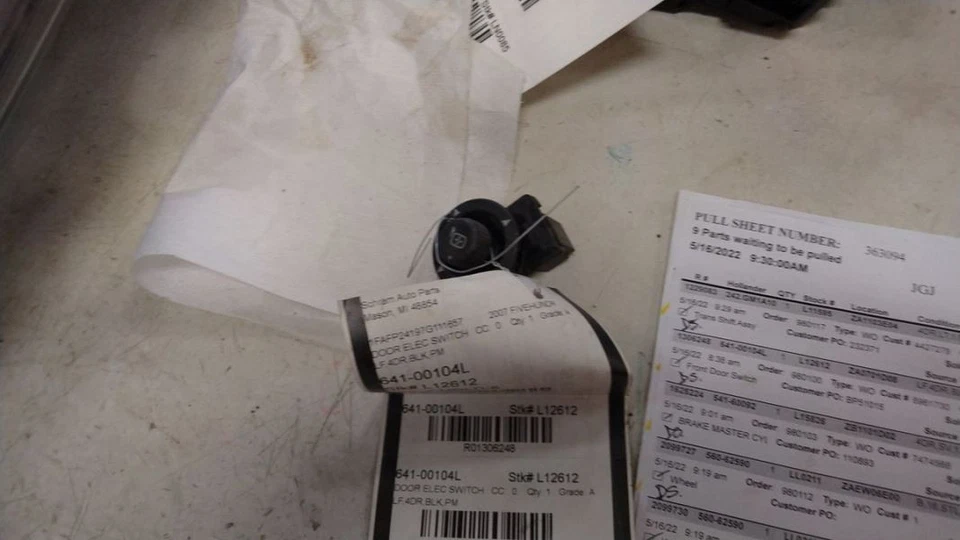 Interruptor de puerta delantera del conductor espejo del conductor compatible con 09-19 FLEX 1306248 Foto 1 de 1