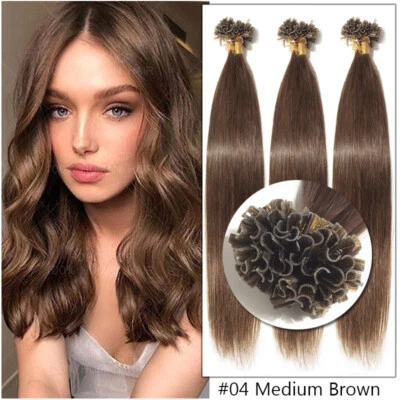 200 Strähnen Russisch Remy Echthaar Bonding Keratin Extensions Haarverlängerung - Bild 1 von 4
