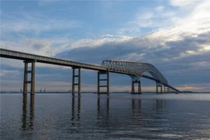 BALTIMORE FRANCIS SCOTT KEY BRIDGE PÓSTER BRILLANTE IMAGEN FOTO IMPRESA BANDERA 9160 - Imagen 1 de 1