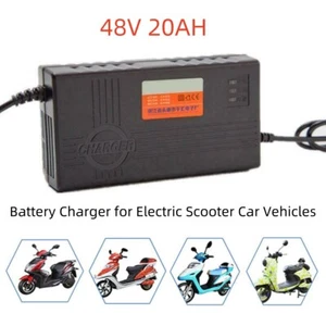 48V 20AH VRLA Blei-Säure Akku Ladegerät für Elektroroller Auto Fahrzeuge SPUK - Bild 1 von 10
