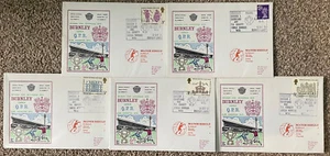 Burnley v Queens Park Rangers 1973 Dawn First Day Covers Set Of 5 - Picture 1 of 1