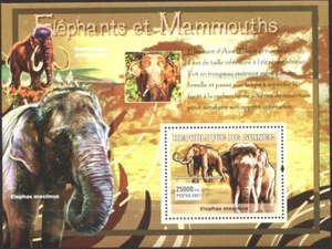 Mint S/S Fauna Elephants and Mammoths 2007 from Giunea avdpz - Picture 1 of 1
