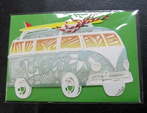 For Arts Sake Greeting Card VW Volkswagen Ornament BLANK R53 - Picture 1 of 2
