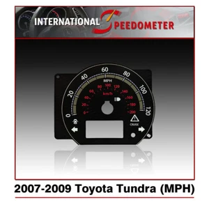 Speedometer Faceplate Fits a 2007 to 2009 Toyota Tundra (MPH) - Picture 1 of 2