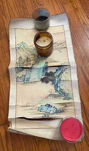 Antique Chinese Painting Scroll Asian Japanese Frank Caro / C.T. Loo Estate #8 - Picture 1 of 6