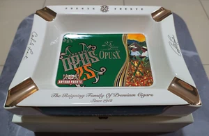Arturo Fuente Opus X 25th Anniversary Ceramic Limited Edition Large Ashtray NIB - Foto 1 di 13