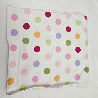 Circo Púrpura Verde Rosa Naranja Algodón Franela Bebé Niña Manta Lunares NUEVO Foto 1 de 3