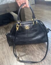 Gucci Rebelle Black Leather Handbag