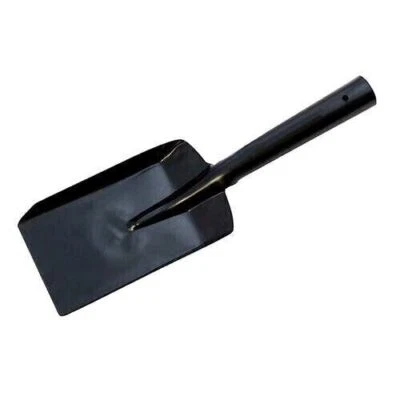 5'' Metal Coal Shovel Black Fireplace Contractor Spade Pet Dog Scoop Garden Home - Image 1 of 4